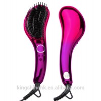 LCD Digital Combs Electric Ceramic Heat ionic Hair Straightening Brush